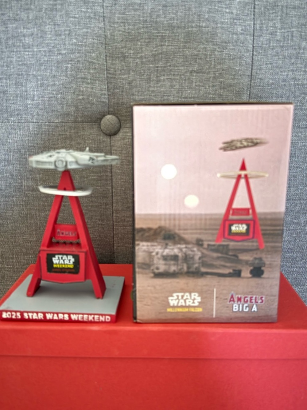 LA Angels Big A and Millenium Falcon Statue- NEW